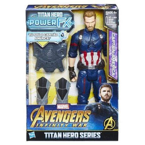 Boneco Capitão América Titan Hero Series Eletrônico Hasbro Menor preço em Boneco Capitão América Titan Hero Series Eletrônico Hasbro