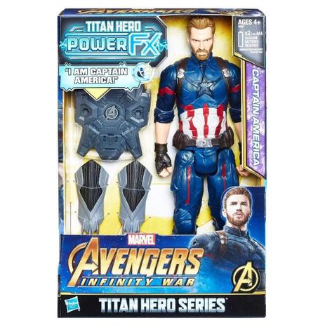 Boneco eletrônico capitâo américa avengers guerra infinita power pack - hasbro e0607 Menor preço em Boneco eletrônico capitâo américa avengers guerra infinita power pack - hasbro e0607