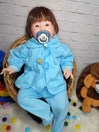 Boneco Estilo Bebe Reborn Recem Nascido Realista 51cm Varios Acessorios Lindo Boneca E Reborn Ana Almeida Bonecas Magazine Luiza