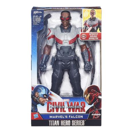 Boneco Falcão Eletrônico Vingadores 30cm - Hasbro Menor preço em Boneco Falcão Eletrônico Vingadores 30cm - Hasbro