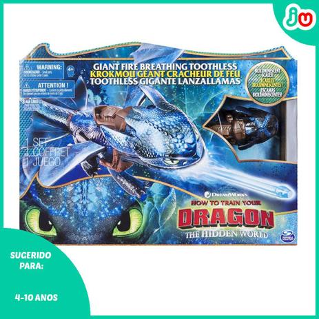 Boneco Grande Como Treinar seu Dragão 3 Banguela com Efeito - Sunny Menor preço em Boneco Grande Como Treinar seu Dragão 3 Banguela com Efeito - Sunny