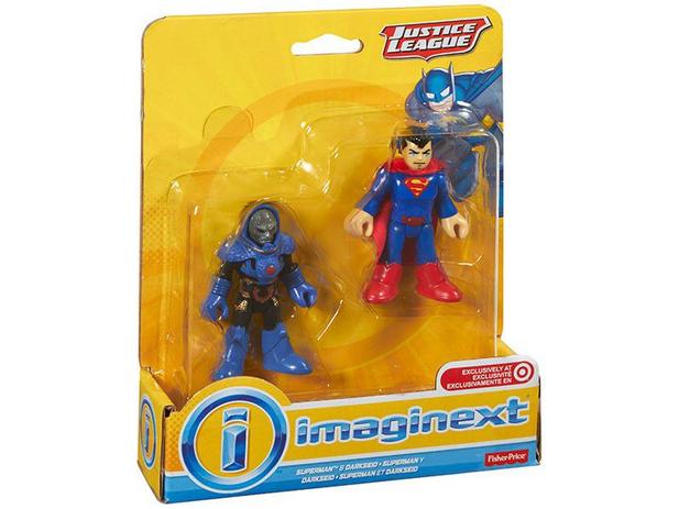 Boneco Imaginext - Liga da Justiça Superman e - Darkseid com Acessórios 19,3cm - Fisher-Price