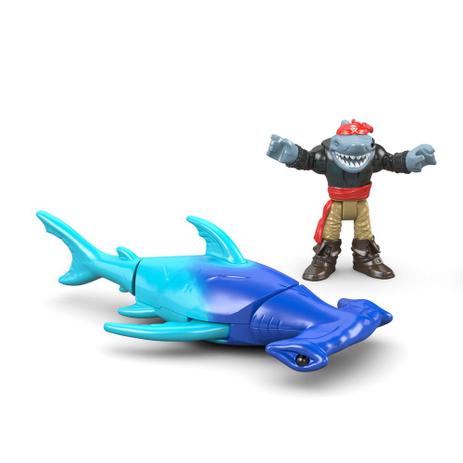 Boneco Imaginext - Pirata - Hammerhead Shark - Mattel Menor preço em Boneco Imaginext - Pirata - Hammerhead Shark - Mattel
