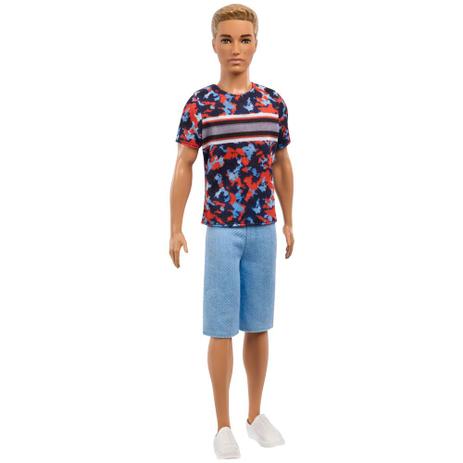 Boneco Ken Fashionistas - Camiseta Colorida e Bermuda Azul - Mattel é boa?