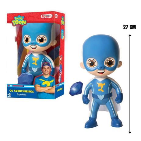 Boneco Luccas Neto Aventureiros Super Foca C/ Pedra Do Poder - ROSITA Menor preço em Boneco Luccas Neto Aventureiros Super Foca C/ Pedra Do Poder - ROSITA