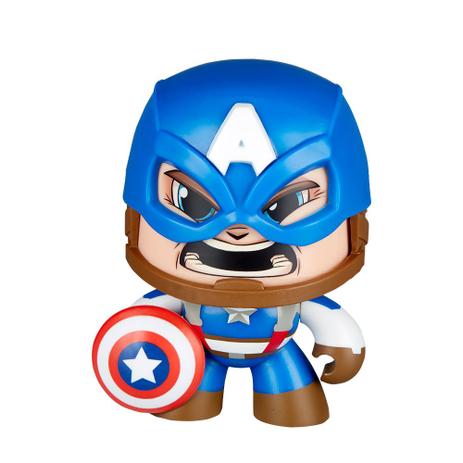 Boneco Mighty Muggs Marvel Capitão América - Hasbro Menor preço em Boneco Mighty Muggs Marvel Capitão América - Hasbro