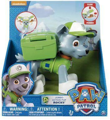 Boneco Patrulha Canina - Rocky com Lançador Jumbo - Sunny Menor preço em Boneco Patrulha Canina - Rocky com Lançador Jumbo - Sunny