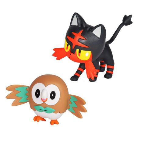Boneco Pokémon Battle Figure Pack - Rowlet Litten - DTC Menor preço em Boneco Pokémon Battle Figure Pack - Rowlet Litten - DTC
