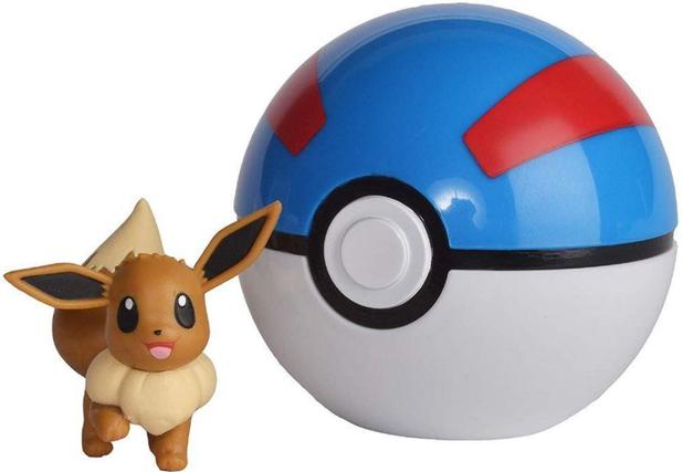 Boneco Pokémon Clip N Go Evee + Grande Bola 4852 - Dtc Menor preço em Boneco Pokémon Clip N Go Evee + Grande Bola 4852 - Dtc