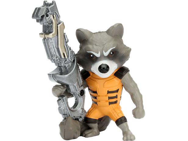 Boneco Rocket Raccoon Metals Guardians Of Galaxy - DTC
