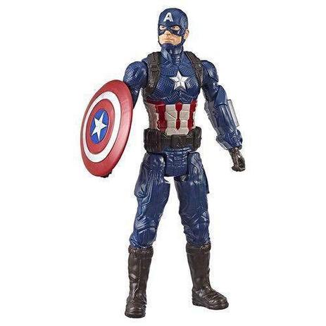 Boneco Titan FX Vingadores Avengers Ultimato Capitão América 30 cm Articulado - Hasbro Menor preço em Boneco Titan FX Vingadores Avengers Ultimato Capitão América 30 cm Articulado - Hasbro