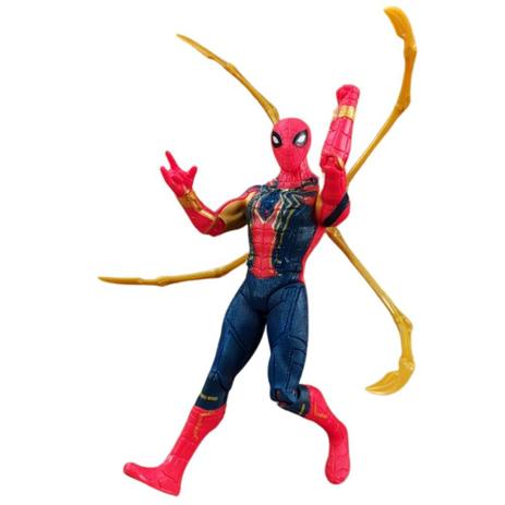 Boneco Vingadores Homem Aranha Marvel Articulado Com Garras e luz 18cm - Hero Aliance Menor preço em Boneco Vingadores Homem Aranha Marvel Articulado Com Garras e luz 18cm - Hero Aliance