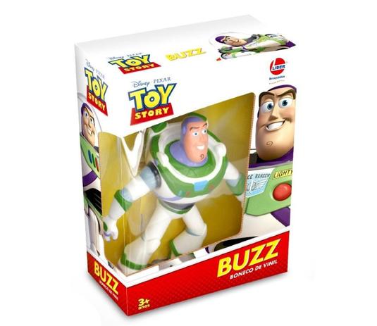 Boneco Vinil Toy Story Buzz 2589 - Lider Menor preço em Boneco Vinil Toy Story Buzz 2589 - Lider