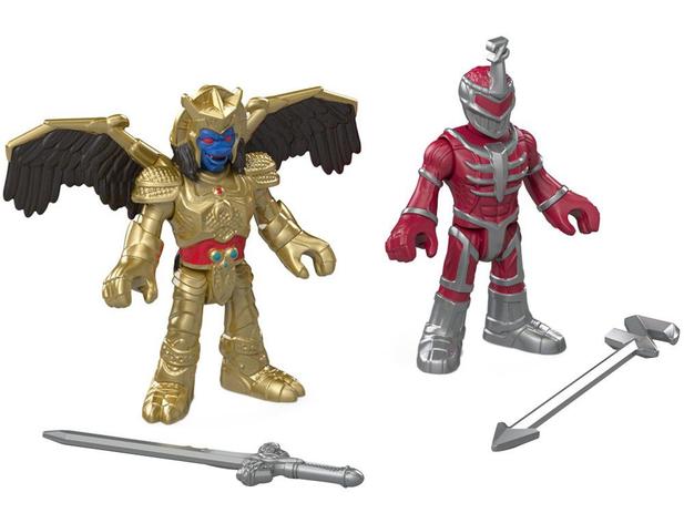 Bonecos Imaginext Mighty Morphin Power Rangers - Lord Zed & Goldar com Acessórios Fisher-Price