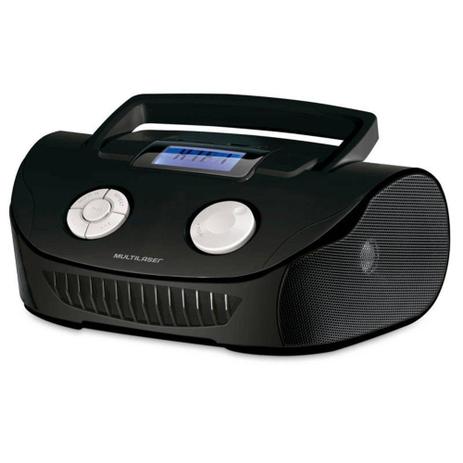 Boombox Mp3 Sistema De Som Portatil Preta Multilaser - SP182 Menor preço em Boombox Mp3 Sistema De Som Portatil Preta Multilaser - SP182