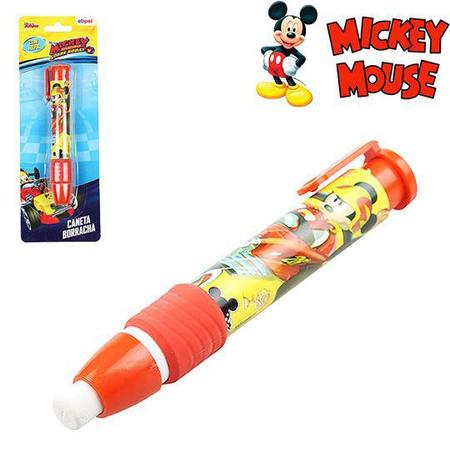 Borracha escolar modelo caneta com refil mickey - Etipel Menor preço em Borracha escolar modelo caneta com refil mickey - Etipel