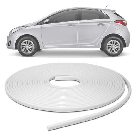 Borracha Protetora Porta Borda de Carro Universal Branco 10 Metros em PVC Autoadesiva - Sanfil Menor preço em Borracha Protetora Porta Borda de Carro Universal Branco 10 Metros em PVC Autoadesiva - Sanfil