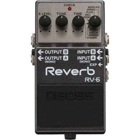 Boss - Pedal de Reverb Compacto RV6 Menor preço em Boss - Pedal de Reverb Compacto RV6