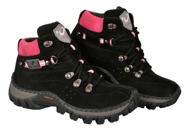 bota adventure feminino em couro nobuck