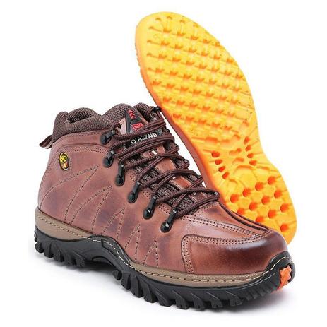 bota de couro masculina adventure