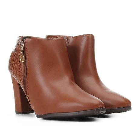 bota feminina cano curto salto grosso beira rio