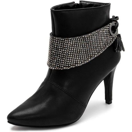 bota bico fino cano alto