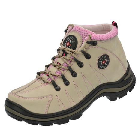 Bota Botina Coturno Adventure Feminina Em Couro Selten Menor preço em Bota Botina Coturno Adventure Feminina Em Couro Selten