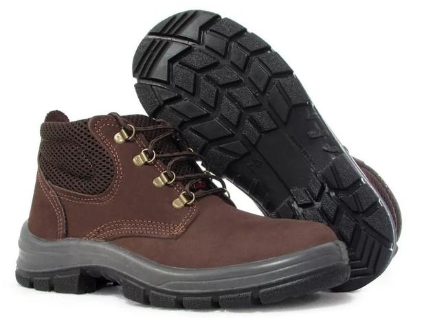 bota marrom cano curto masculina