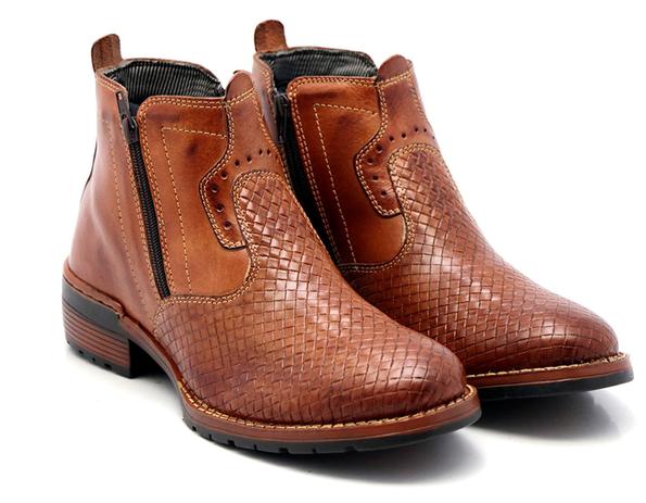 Bota Botina Lisa Cano Curto com Sola Anti-derrapante de Ziper - D.V da Silva é boa?