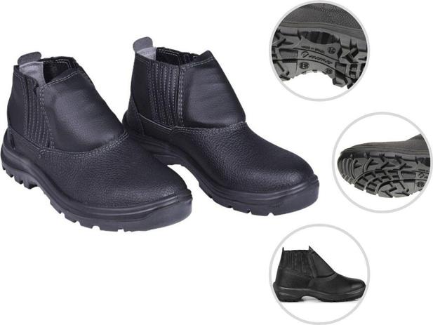 Bota Botina Marluvas Vulcaflex Couro Bico Aço - Bota de Segurança -  Magazine Luiza