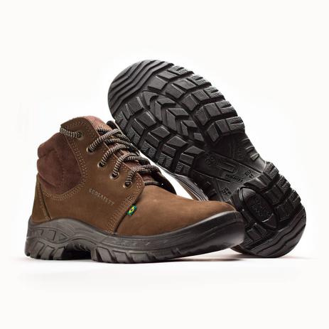 Bota Botina Segurança Bico De Pvc Couro Nobuck - Ecosafety Menor preço em Bota Botina Segurança Bico De Pvc Couro Nobuck - Ecosafety
