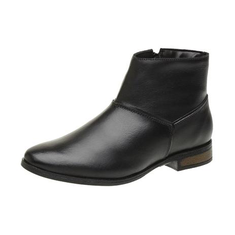 bota cano curto sem salto preta