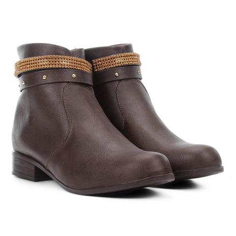 Bota Cano Baixo Look Fashion Multi Tiras Feminina Menor preço em Bota Cano Baixo Look Fashion Multi Tiras Feminina