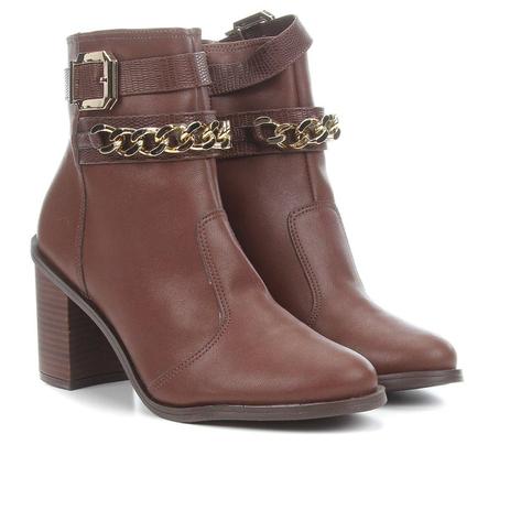 bota vizzano cano curto tiras e fivela