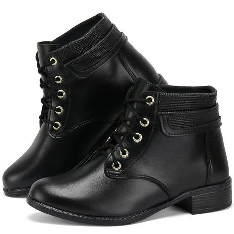 botas pretas femininas cano curto