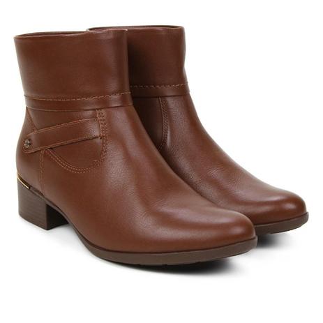 bota feminina salto baixo comfortflex