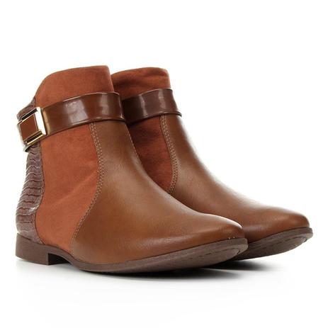 bota cano curto comfortflex