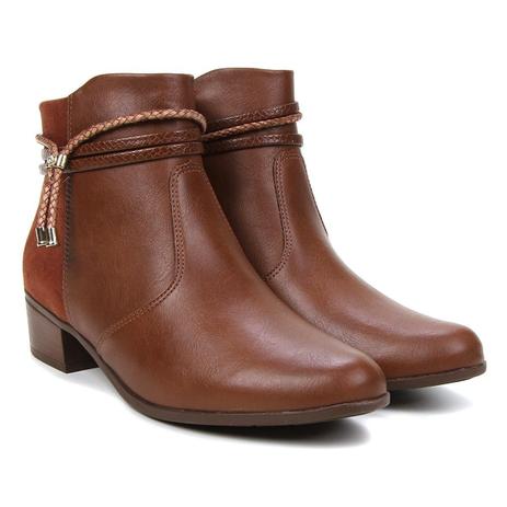 bota cano curto feminina comfortflex