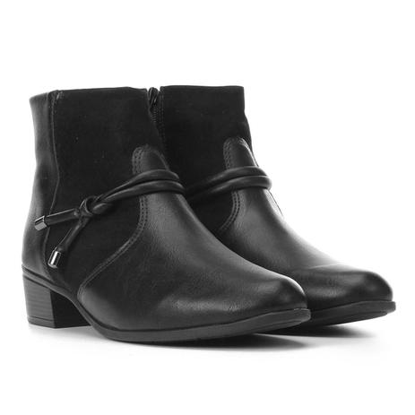 bota cano curto comfortflex