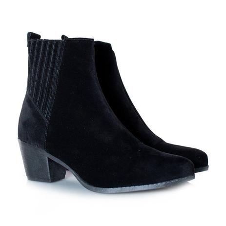 Bota Cano Curto E Salto Bloco Baixo Lançamento Preto - Luxe Calçados - Bota  Feminina - Magazine Luiza
