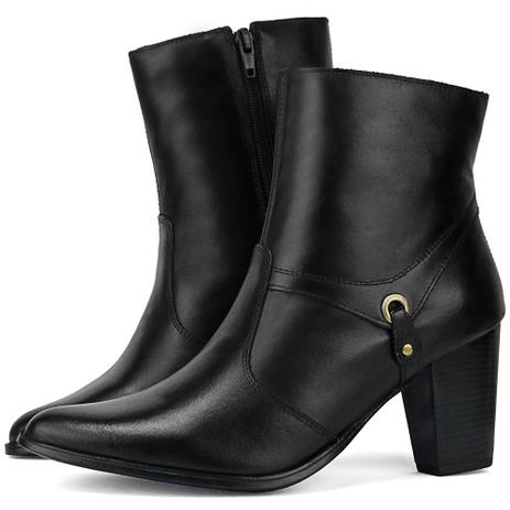 bota salto e bico fino