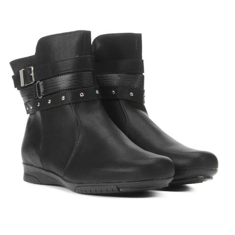 bota cano curto mooncity fivela feminina