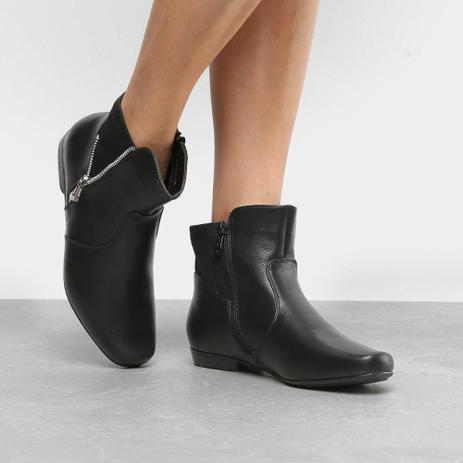 Bota Cano Curto Mooncity Zíper Lateral Feminina - Bota Feminina - Magazine  Luiza