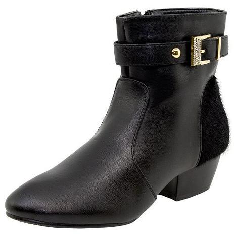 bota mooncity cano curto preta