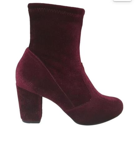 bota cano curto cor vinho