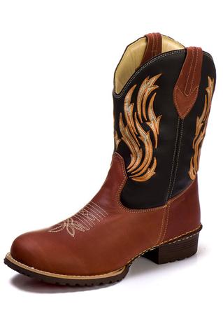 bota bico redondo masculina