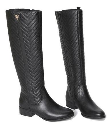 Bota Feminina Cano Alto Fivela Via Marte | Marisa