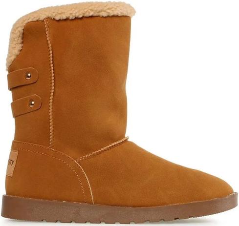 Bota Cano Médio Mooncity Suede Pelo Feminina 70804 Menor preço em Bota Cano Médio Mooncity Suede Pelo Feminina 70804