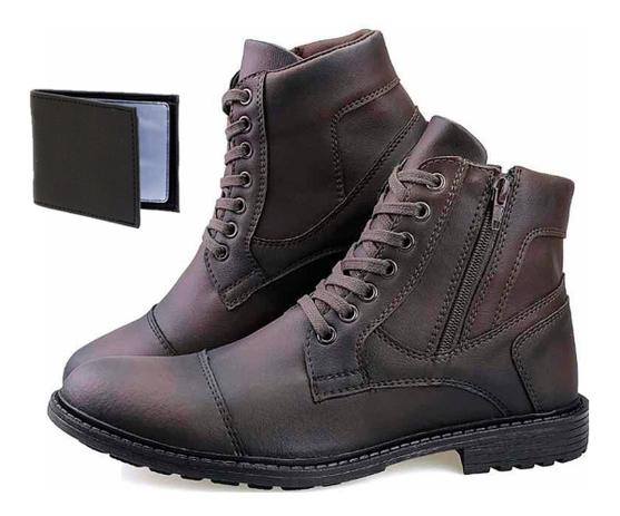 bota masculina estilo coturno
