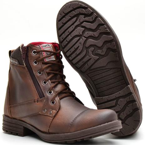 Bota Casual Masculina Caramelo Way Boots Menor preço em Bota Casual Masculina Caramelo Way Boots